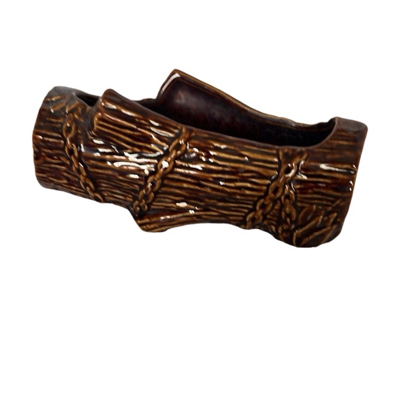 Vintage McCoy Log Planter. Pre Owned - Picture 3 of 4